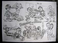   Шарж школьные приключения Вована